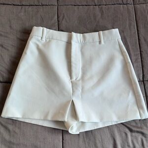 Zara High Waist White Skorts
